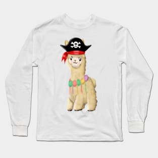 Pirate alpaca Long Sleeve T-Shirt